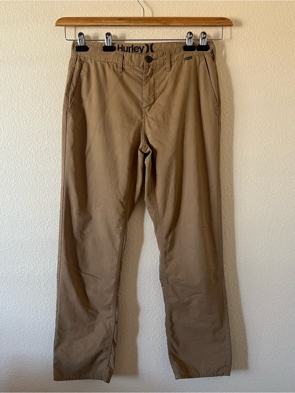 Hurley Men’s Nike Dri-Fit Chino Pants Khaki Size 34